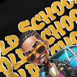 Old School Hip Hop T shirt 90s Rap Style Lowrider Car Graphic Tee Streetwear 3