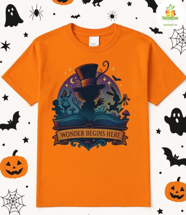 Alice in Wonderland Shirt Wonder Begins Here Unisex Crew Neck