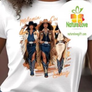 Black Cowgirl Shirt Melanin Rodeo Queen Tee African American Western Wear 4
