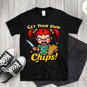 Get Your Own Chips Funny Movie T Shirt Inspired By The Icon Horror Doll 2