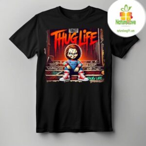 Chucky Thug Life T shirt Halloween 2024 Horror Icons Scary Killers Tee 4