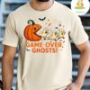 Custom Game Over Ghosts Cotton Blend Crew Neck T-Shirt