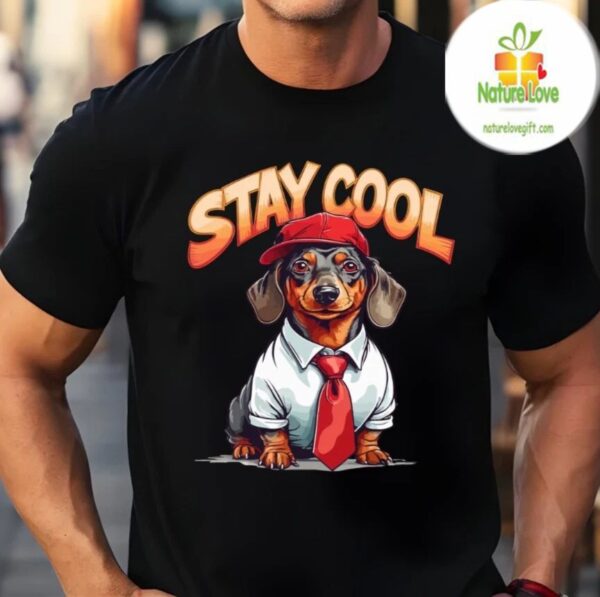 Dog Shirt Funny Stay Cool Graphic Tee for Dogs