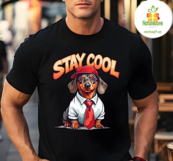 Dog Shirt Funny Stay Cool Graphic Tee for Dogs