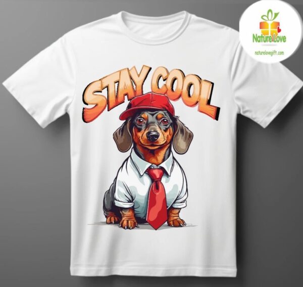 Dog Shirt Funny Stay Cool Graphic Tee for Dogs