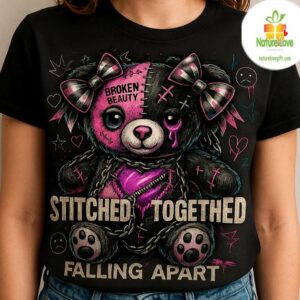 Emo Kawaii Teddy Bear Shirt Gothic Cute Top