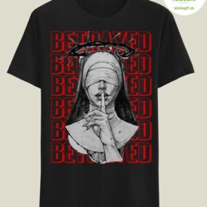Evil Hands Graphic T-shirt Silent Nun Design