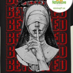 Silent Nun With Evil Hands Graphic T shirt 2