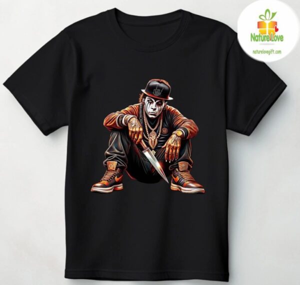 Evil Villain Killer Graphic T-Shirt Streetwear Tee for Men
