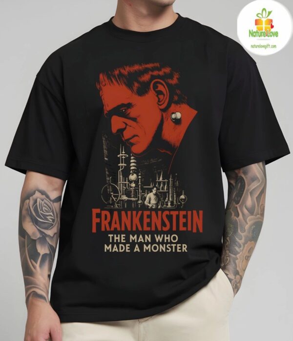 Frankenstein Shirt Halloween Horror Movie Vintage Tee 403856970507