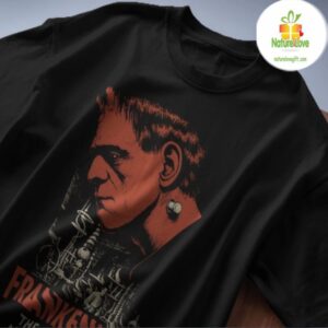 Spooky Frankenstein Monster Shirt Halloween Horror Movie Shirt Vintage Style 4