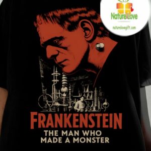 Spooky Frankenstein Monster Shirt Halloween Horror Movie Shirt Vintage Style 5