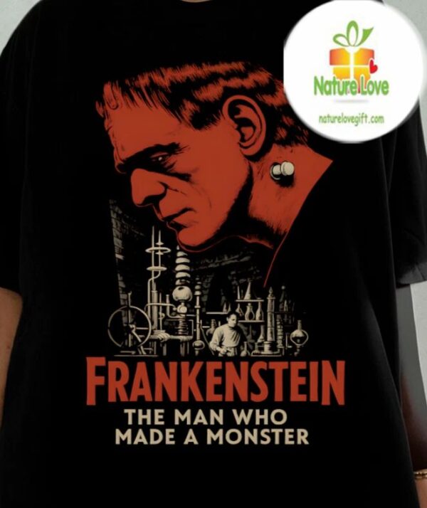 Frankenstein Shirt Halloween Horror Movie Vintage Tee 403856970507
