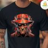 Freddy Krueger Horror Characters Graphic Tee Crew Neck T Shirt