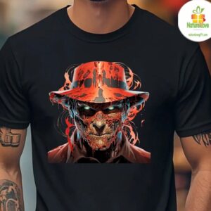 Freddy Krueger Horror Characters Graphic Tee Crew Neck T Shirt