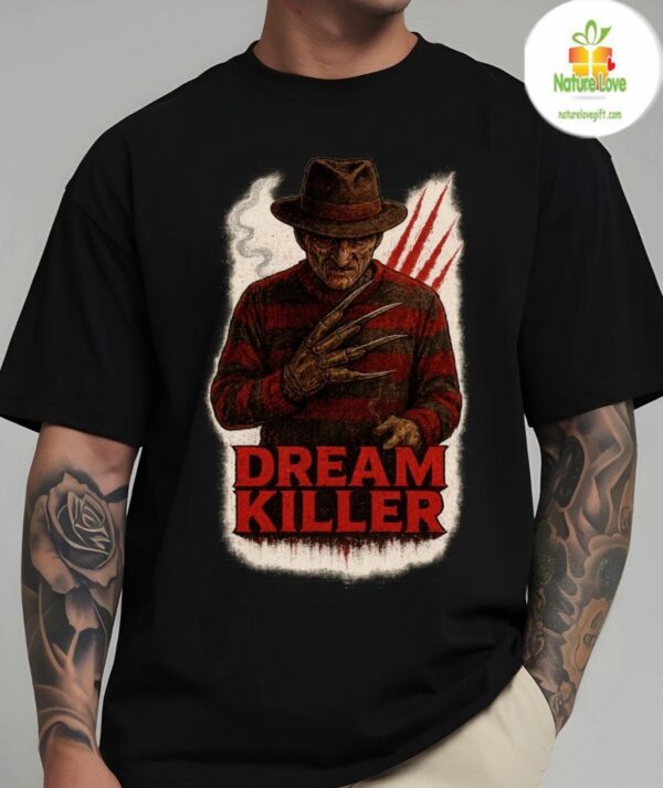 Freddy Krueger Horror Movie Tshirt Dream Killer Graphic Tee