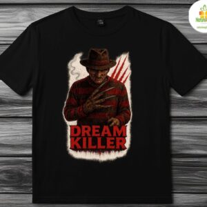 Horror Movie Graphic T shirt Freddy Krueger Inspired Design Dream Killer Tee 6