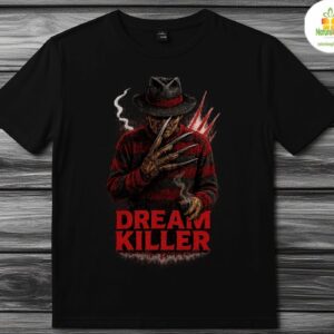 Horror Movie Graphic T shirt Freddy Krueger Inspired Design Dream Killer Tee 7
