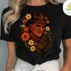 Freddy Krueger Horror Movie T-Shirt Halloween Floral Tee Unisex