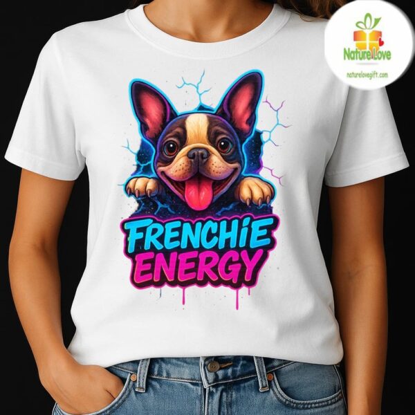 French Bulldog T-Shirt Cute Frenchie Graphic Tee for Dog Lovers Unisex