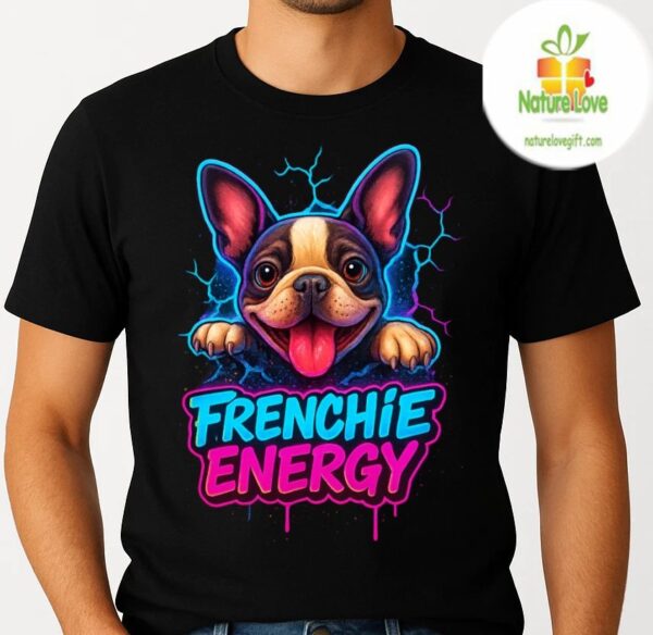 French Bulldog T-Shirt Cute Frenchie Graphic Tee for Dog Lovers Unisex
