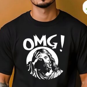 Funny Christ Facepalm Tshirt Religious Humor Graphic Tee