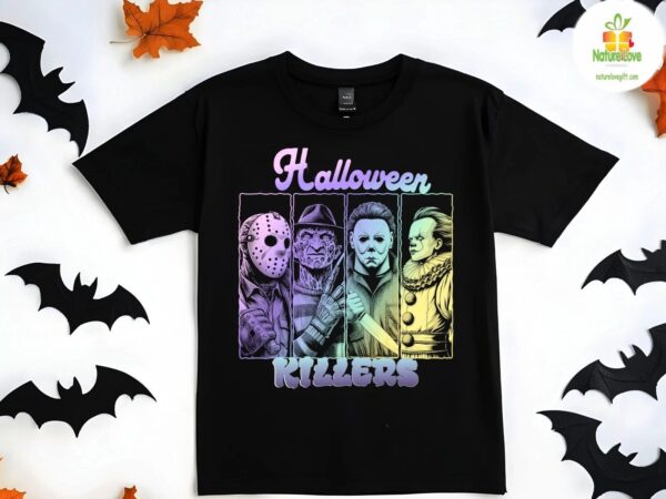 Halloween Horror Shirt Retro Spooky Slasher Killer Tee