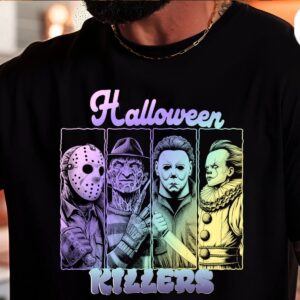 Retro Halloween Horror Killers Shirt – Spooky Slasher Tee 2