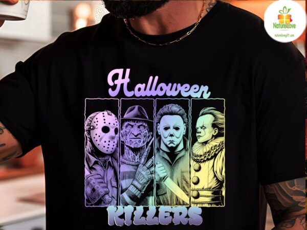 Halloween Horror Shirt Retro Spooky Slasher Killer Tee