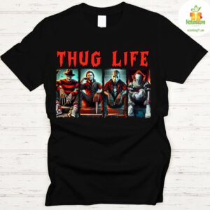 Halloween Thug Life Horror T-Shirt Unisex Tee