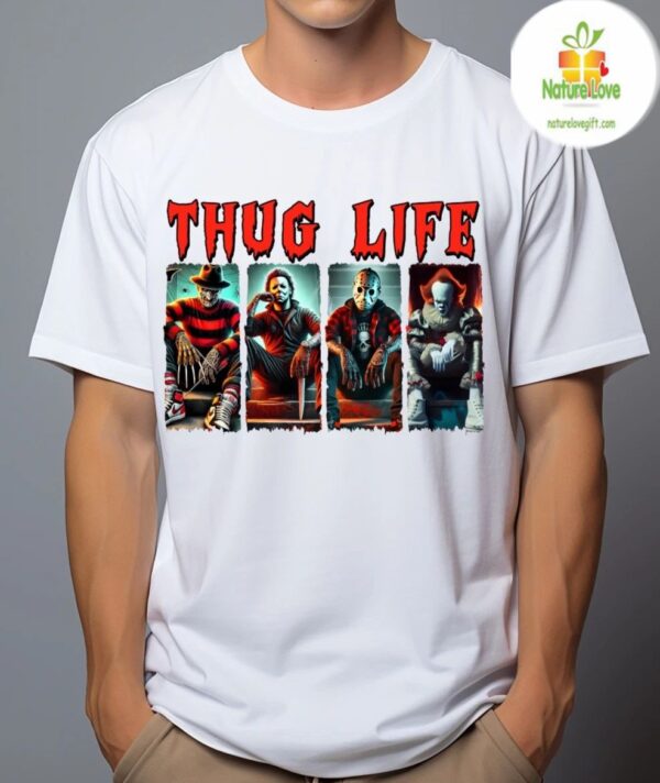 Halloween Thug Life Horror T-Shirt Unisex Tee