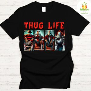 Halloween Thug Life Horror Icons Tee Unisex 3