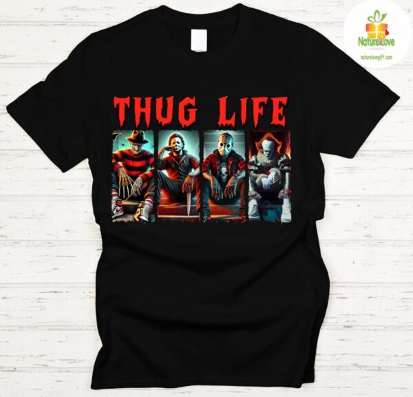 Halloween Thug Life Horror T-Shirt Unisex Tee