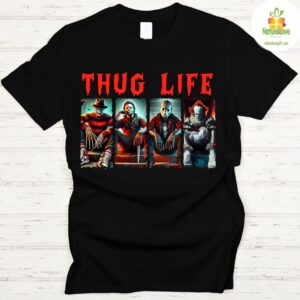 Halloween Thug Life Horror Icons Tee Unisex 5