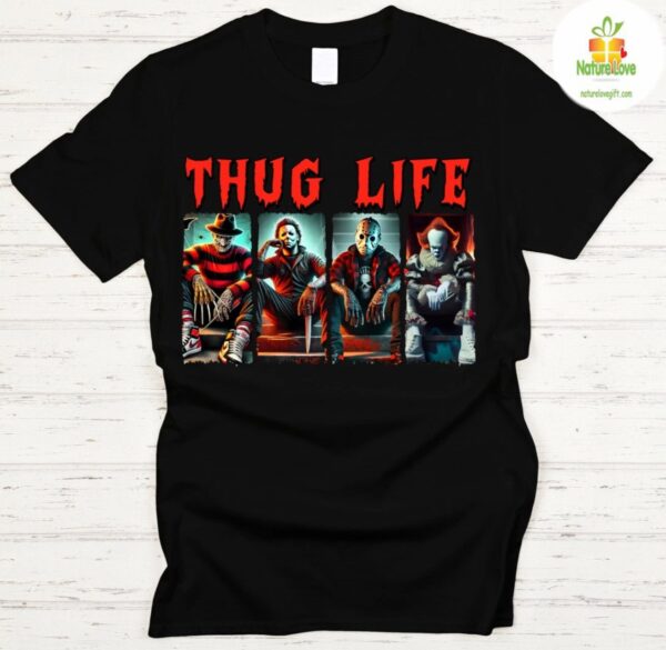 Halloween Thug Life Horror T-Shirt Unisex Tee