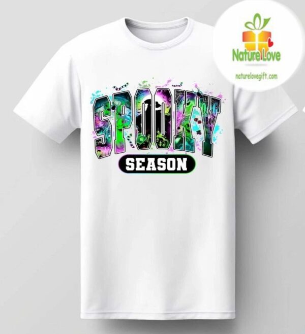 Halloween T-Shirt Spooky Season Neon Boogieman Unisex Tee