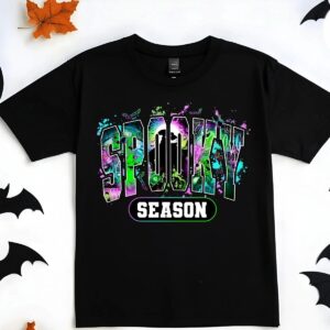 Unisex Spooky Season Character T shirt Trendy Halloween Fall Vibes Tee 1