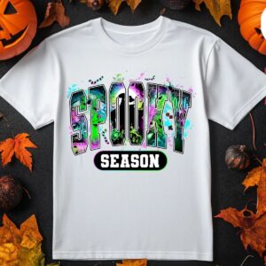 Unisex Spooky Season Character T shirt Trendy Halloween Fall Vibes Tee 4