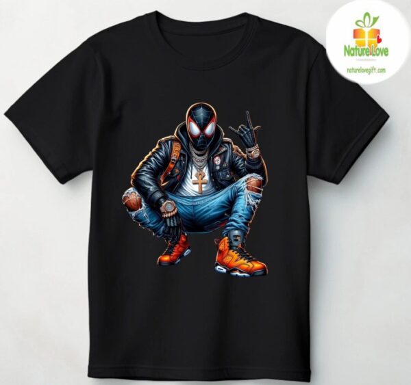 Hip Hop Graphic Tee Superhero Streetwear Colorful T Shirt