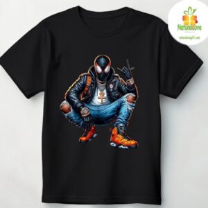 Superhero Hiphop Colorful Graphic Tee Hip Hop Streetwear T shirt 4