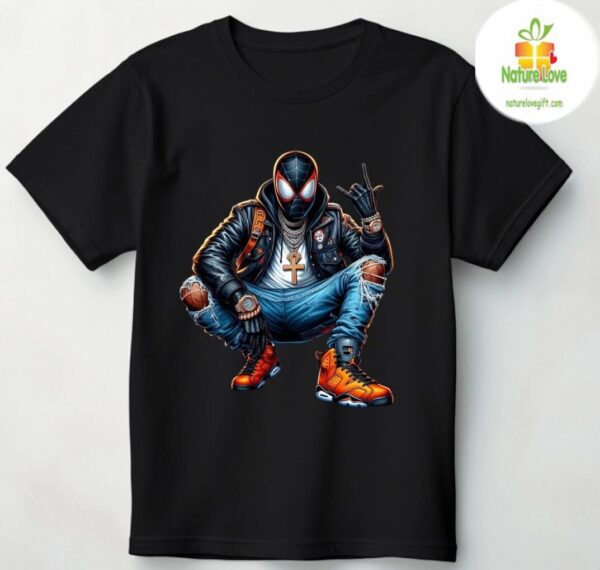 Hip Hop Graphic Tee Superhero Streetwear Colorful T Shirt