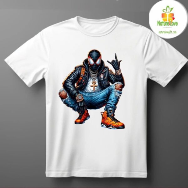Hip Hop Graphic Tee Superhero Streetwear Colorful T Shirt