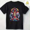 Hip Hop Graphic Tee Superhero Streetwear T Shirt for Men Women
