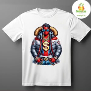 Superhero Hiphop Graphic Tee Hip Hop Streetwear T shirt 2