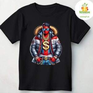 Superhero Hiphop Graphic Tee Hip Hop Streetwear T shirt 4