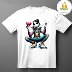 Hip Hop Skeleton Tee Jack Skellington Inspired Shirt