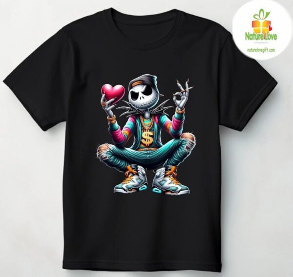 Hip Hop Skeleton Tee Jack Skellington Inspired Shirt