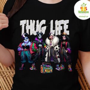 Hip Hop Thug Life Villain Queens Cartoon Streetwear Tee