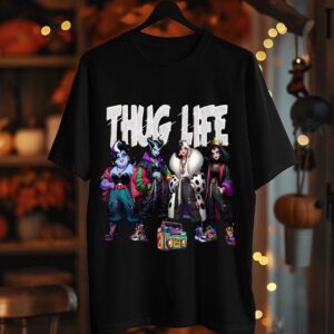 Thug Life Villain Queens Shirt – Hip Hop Cartoon Style Streetwear Tee limited 3