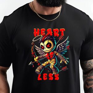 Funny Scary Heartless Horro Cartoon Graphic T shirt 4